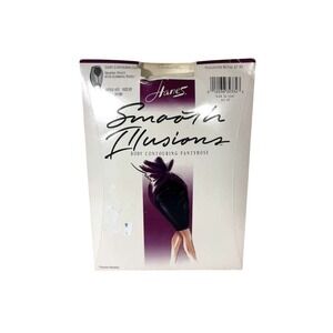 Hanes Smooth Illusions Contouring Leg Shaping Panty W Slimming Panel SZ EF Ivory